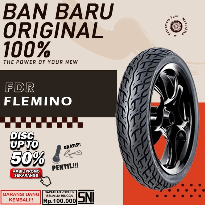 Ban Motor Matic Tubles Ring 14 FDR Flemino Ban Depan Belakang Motor Beat Vario Scoopy Tubles Ring 14