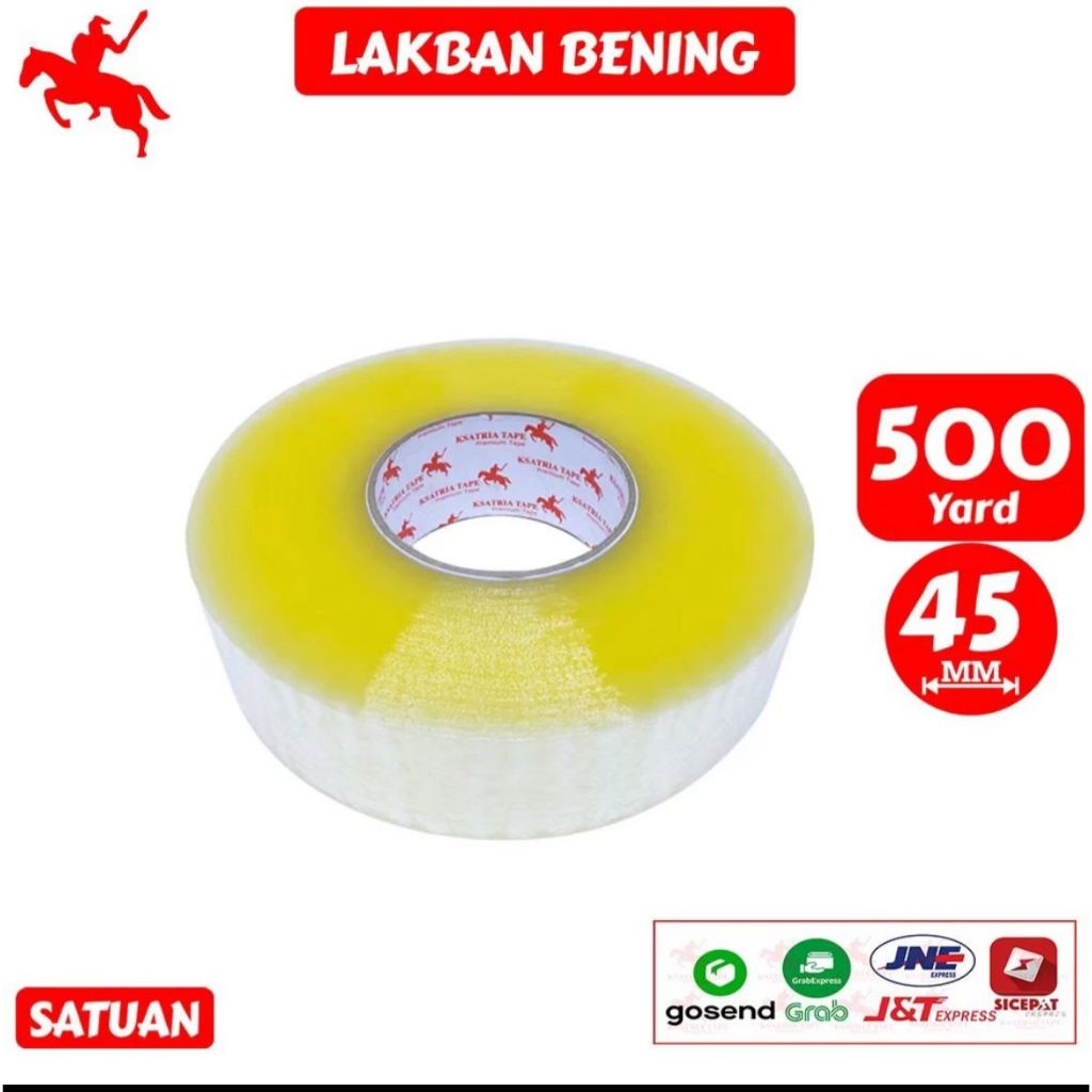 

HEN Online Shop -Lakban Bening / Cokelat Lebar 45 mm 500 Yard