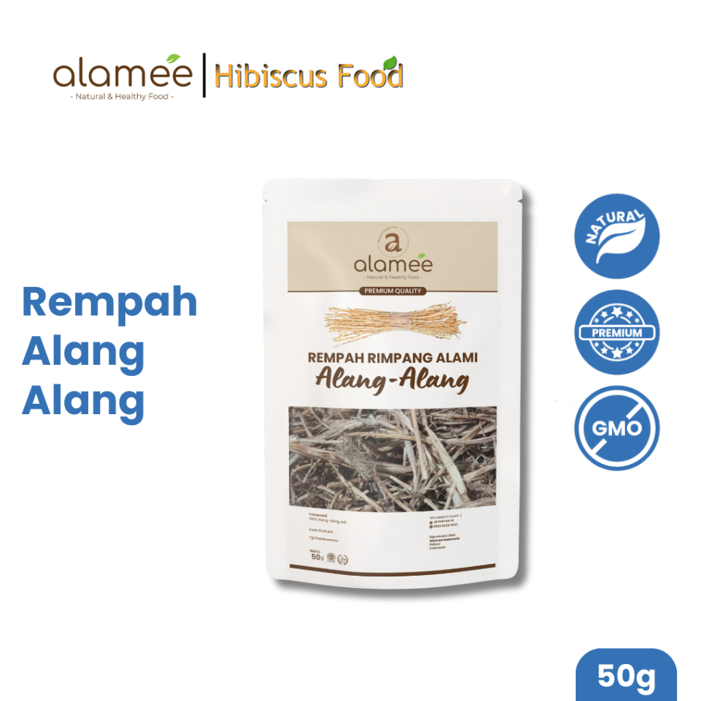 

ALAMEE Alang Alang Akar Rempah Cogon Grass Rempah Rimpang Organik Alami Bumbu Seasoning Masakan 50gr fresh and natural