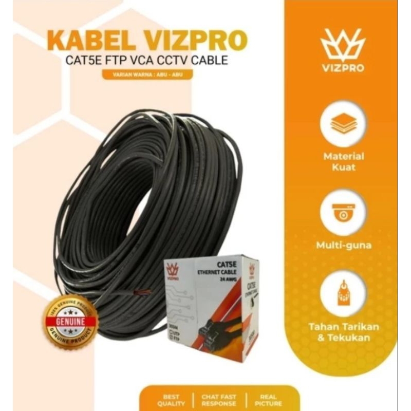 Vizpro Kabel LAN FTP Cat5e 305m