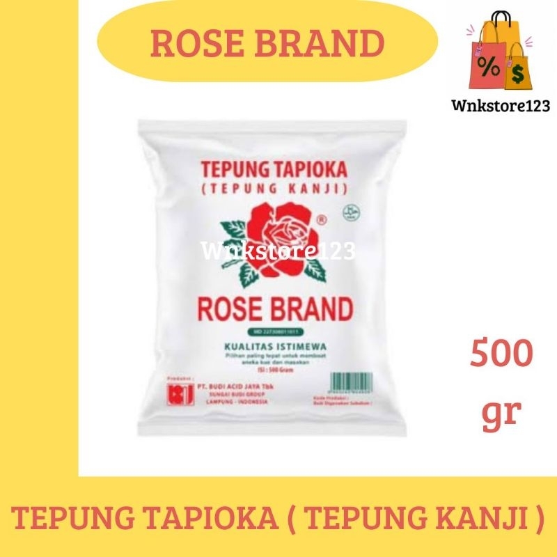 

Rose brand tepung kanji/tapioka kemasan 500gr