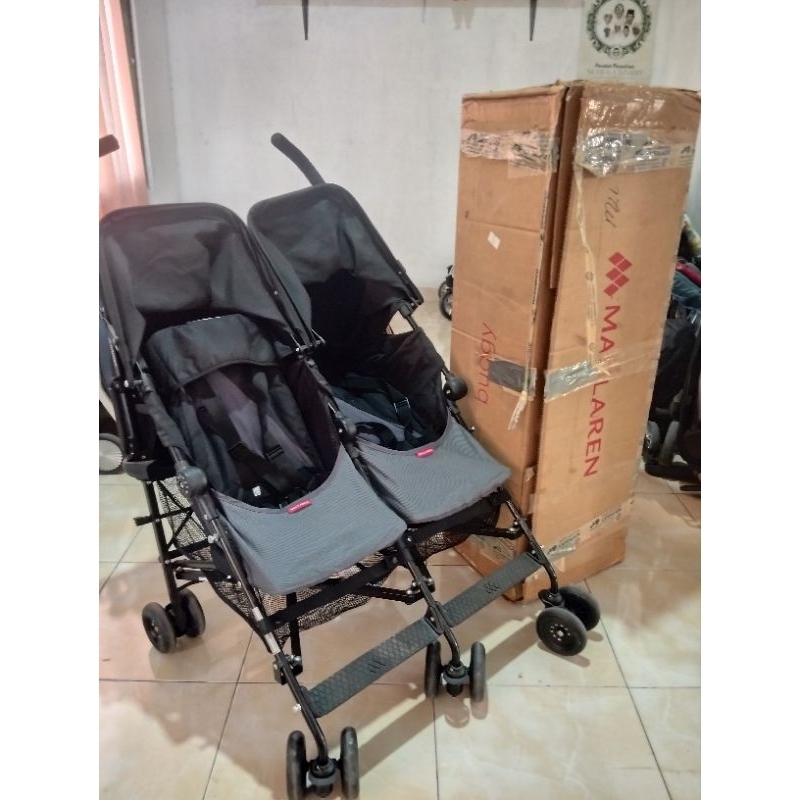 stroller preloved twin maclaren buka dus aja baru