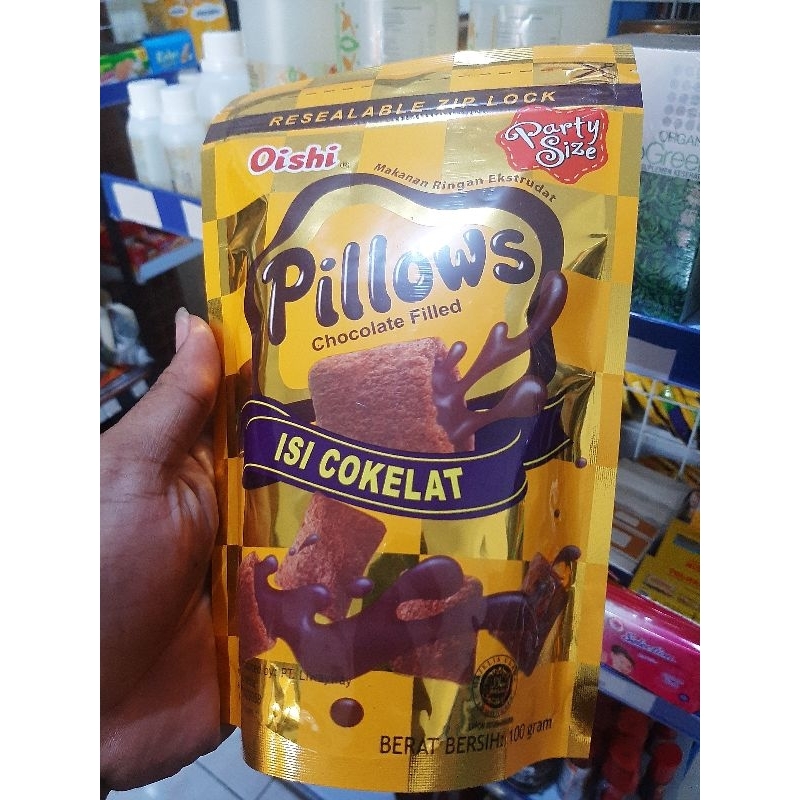 

Oishi Pillows Isi Coklat 100gr