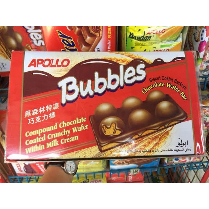 

BISCUIT BISKUIT CHOCOLATE APOLLO BUBBLES 32 GRAM x 24 PCS
