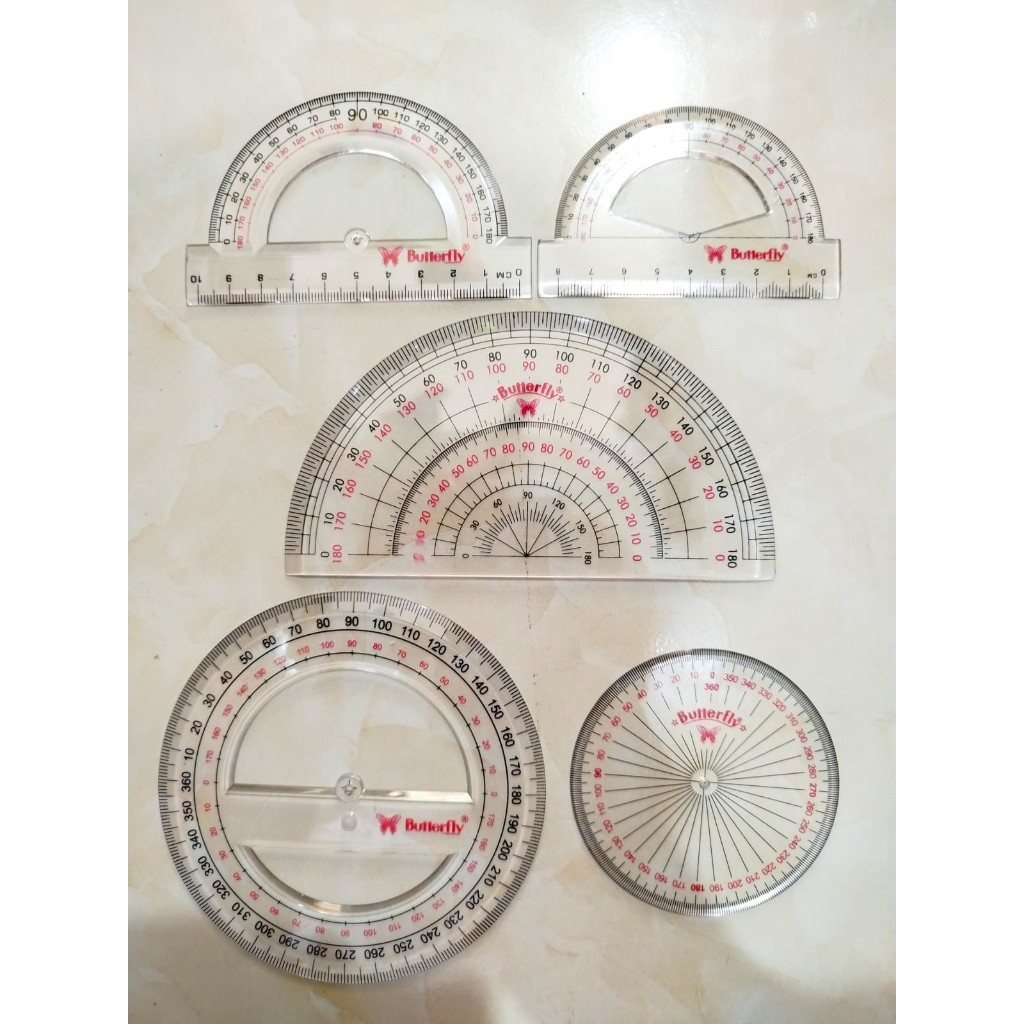 

Penggaris Busur Butterfly / busur Derajat Butterfly