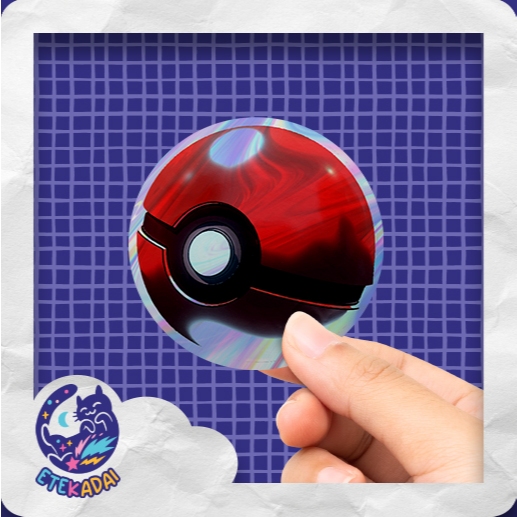 

Stiker Hologram Anime Game Pokemon Poke Ball