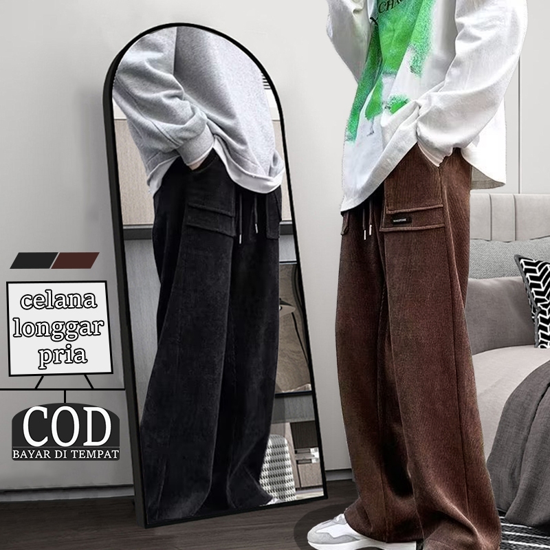 Celana Corduroy Pria Celana Korduroy Pria Celana Longgar Pria Celana Korean Style Pria Casual Pants