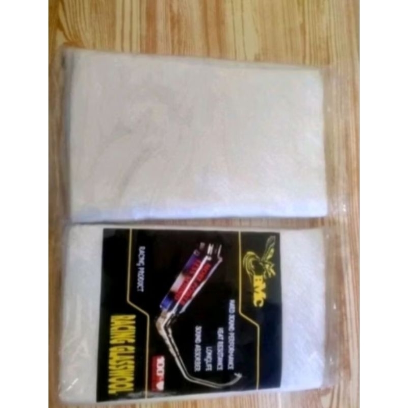 Asbes/Glasswool putih untuk Knalpot Racing. Anti gosong