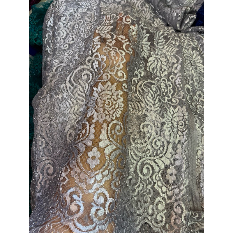 KAIN METALIK SPARKLER SILVER 3Meter