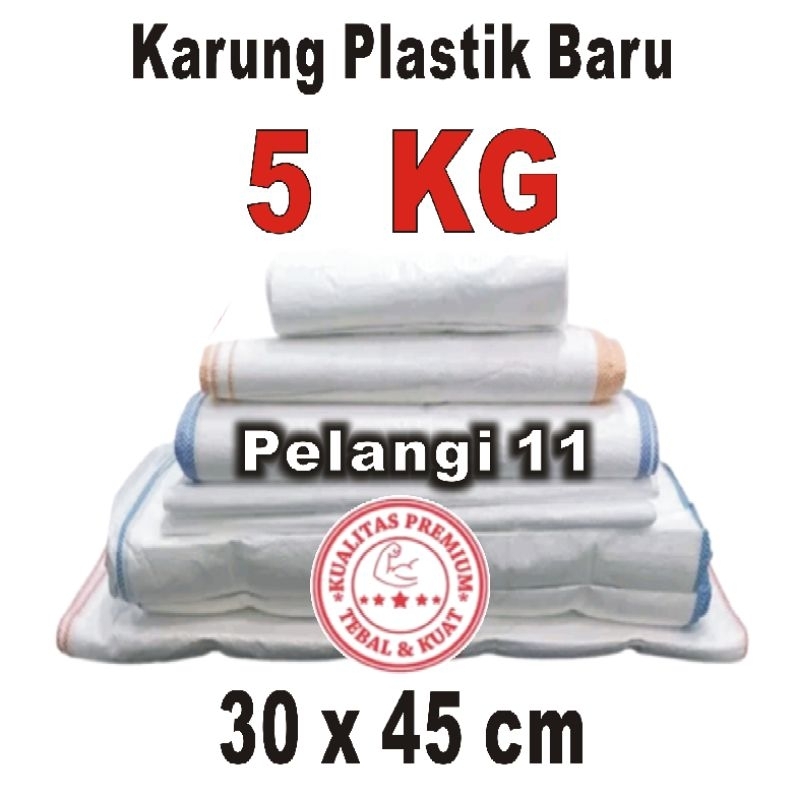 Karung 5 kg , Karung Plastik Baru , Karung Beras