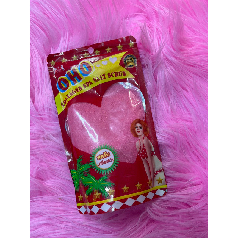 OHO Collagen Spa Salt Scrub Thailand - Scrub Garam Kolagen - Lulur