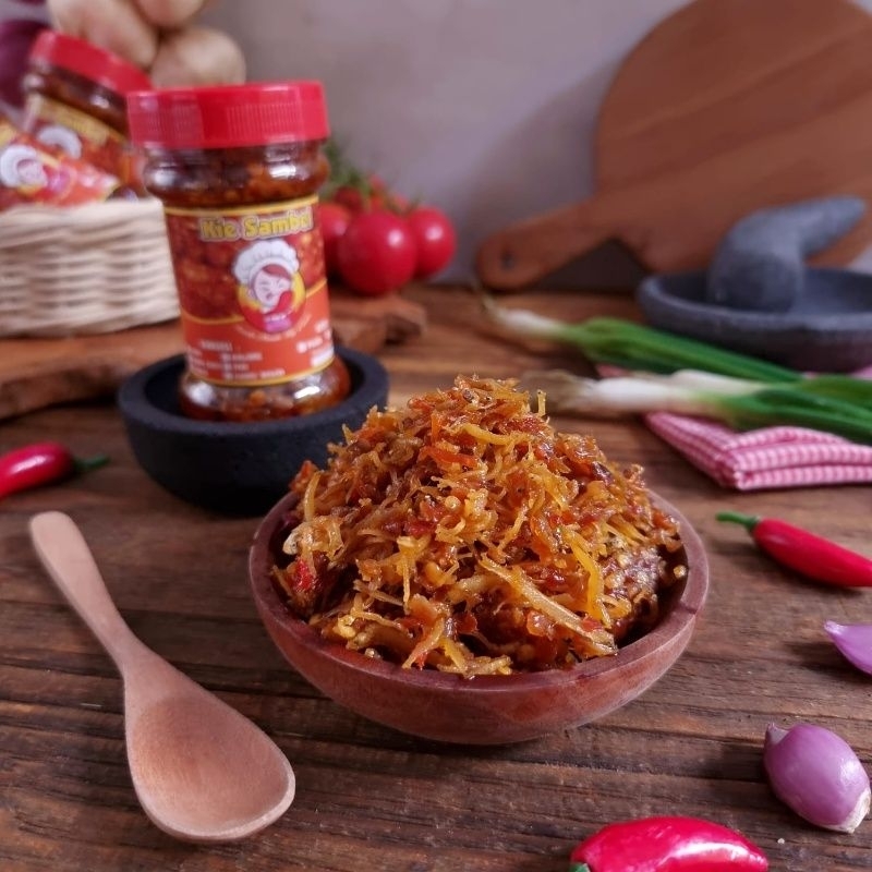 

SAMBAL BOTOL TERI 150 GRAM SIAP SAJI ENAK MURAH & HALAL KIESAMBEL
