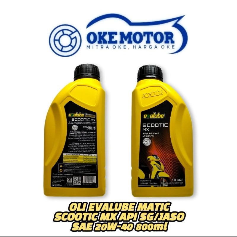 Oli Mesin Evalube Matic/ Scootic MX 800ML (20W-50)