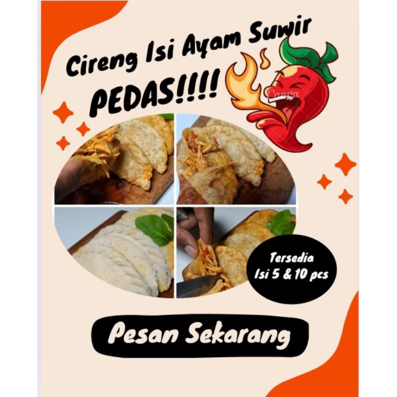 

CIRENG ISI AYAM SUWIR PEDAS FROZEN FOOD