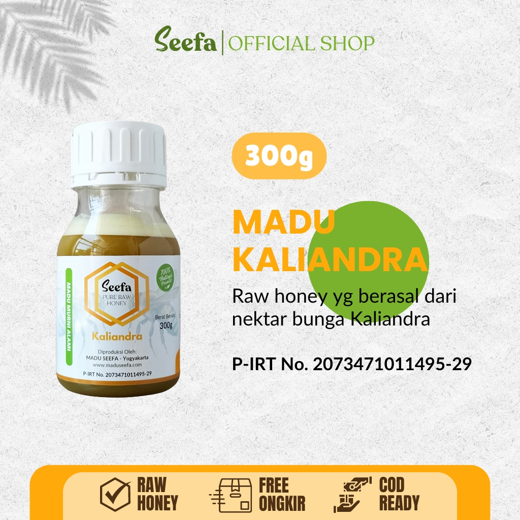 

Seefa Madu Kaliandra Murni 300g Pure Raw Honey Alami