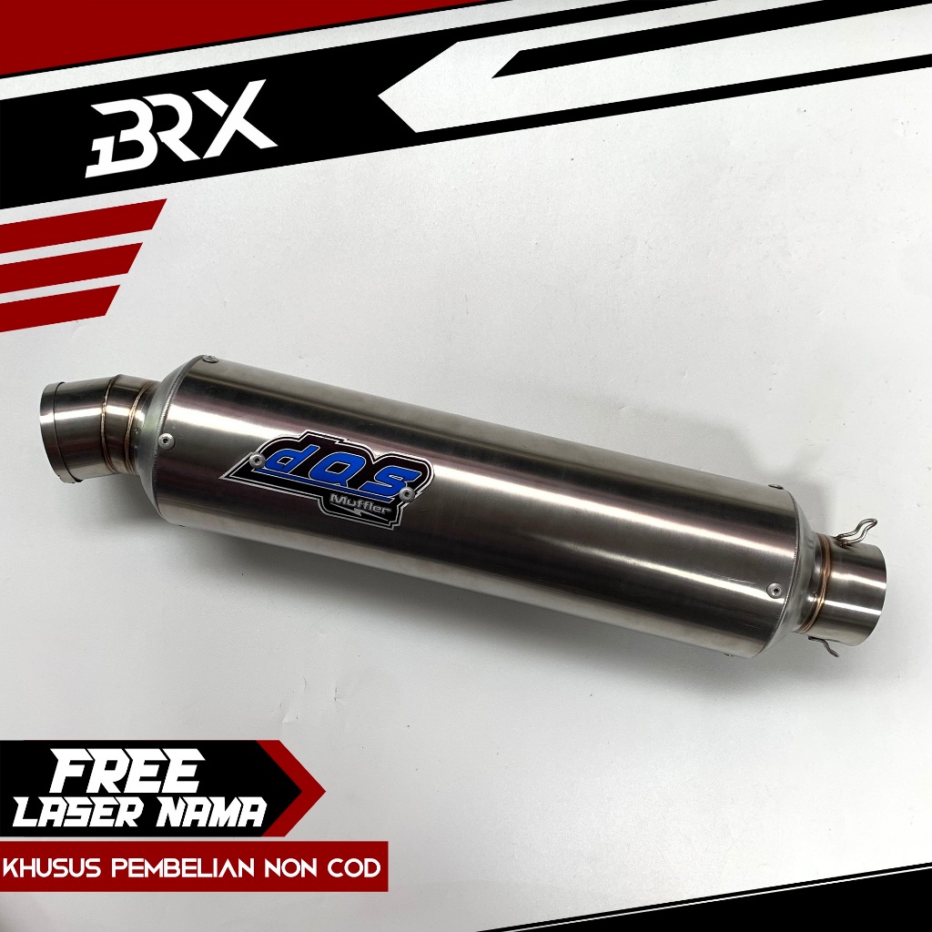 SLINCER KNALPOT RACING DOS BULAT JENONG 40CM INLET 50MM