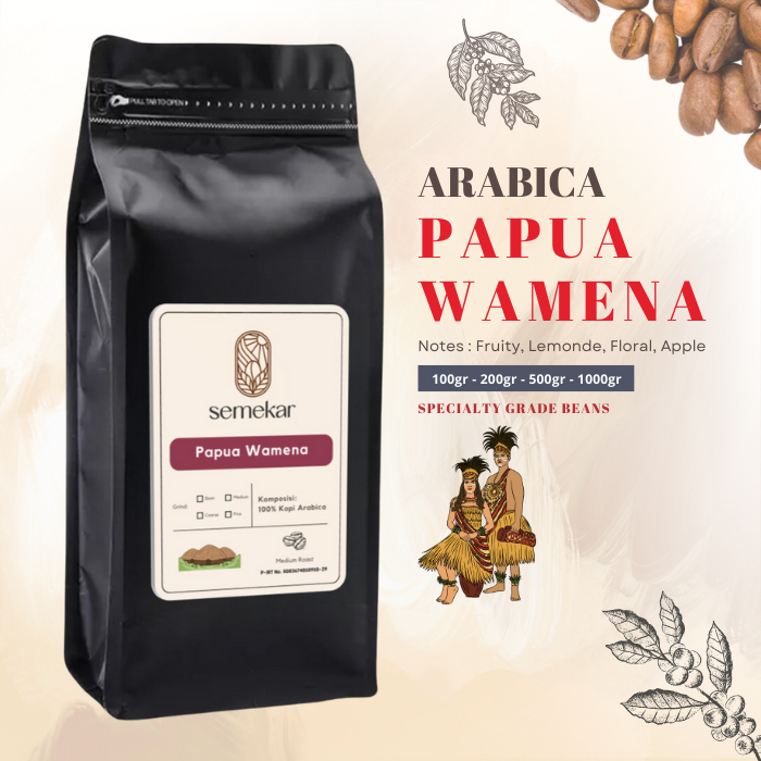 

Semekar Coffee - Kopi Papua Wamena Arabica Specialty Roasted Beans - 500G & 1000G