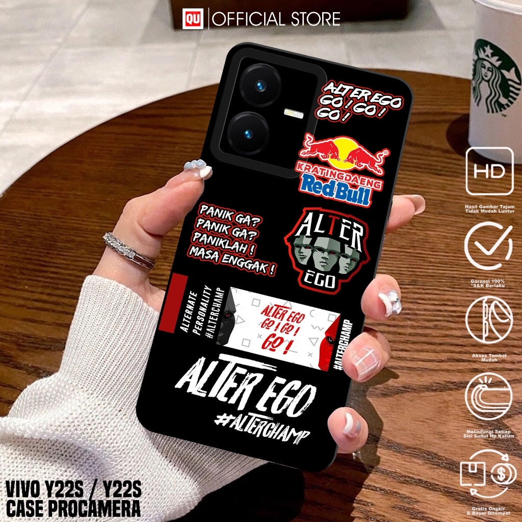 Case Vivo Y22/Vivo Y22S - Casing Vivo Y22/Vivo Y22S Motif ESPRT - Softcase Hp Vivo Y22/Y22S - Siliko