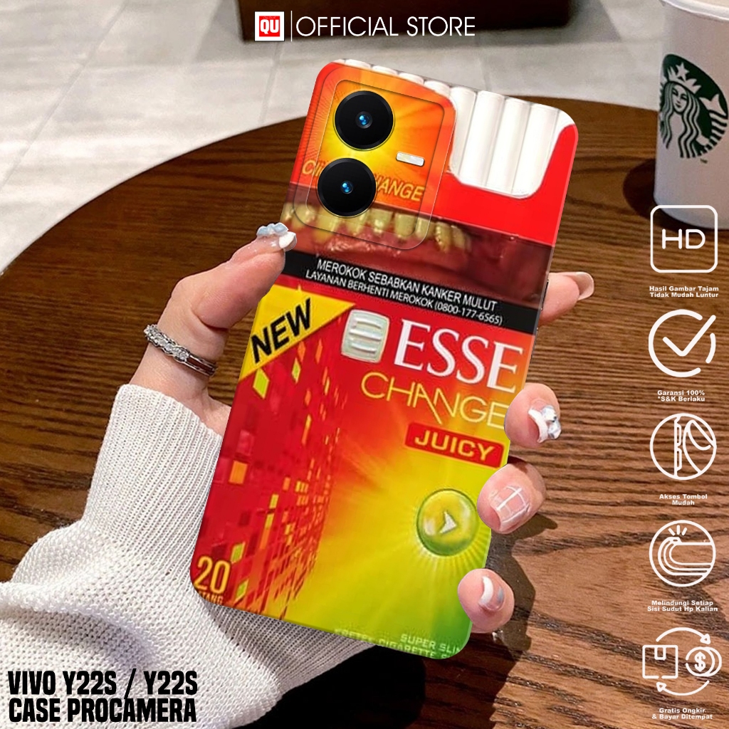 Case Vivo Y22/Vivo Y22S - Casing Vivo Y22/Vivo Y22S Motif ESS - Softcase Hp Vivo Y22/Y22S - Silikon 