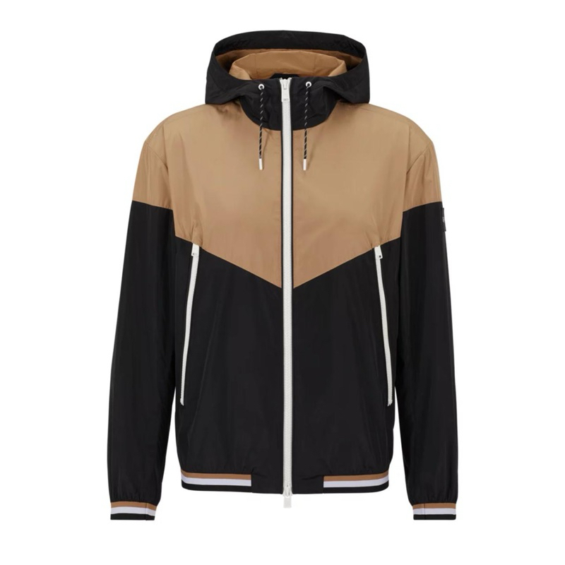 hugo boss water repellent hooded jacket  original