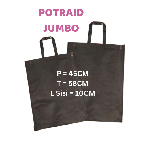 

1 PCS-Goodie Bag Spunbond Handle Box Model POTRAIT JUMBO UK 45X58X10 Ketebalan 75GSM