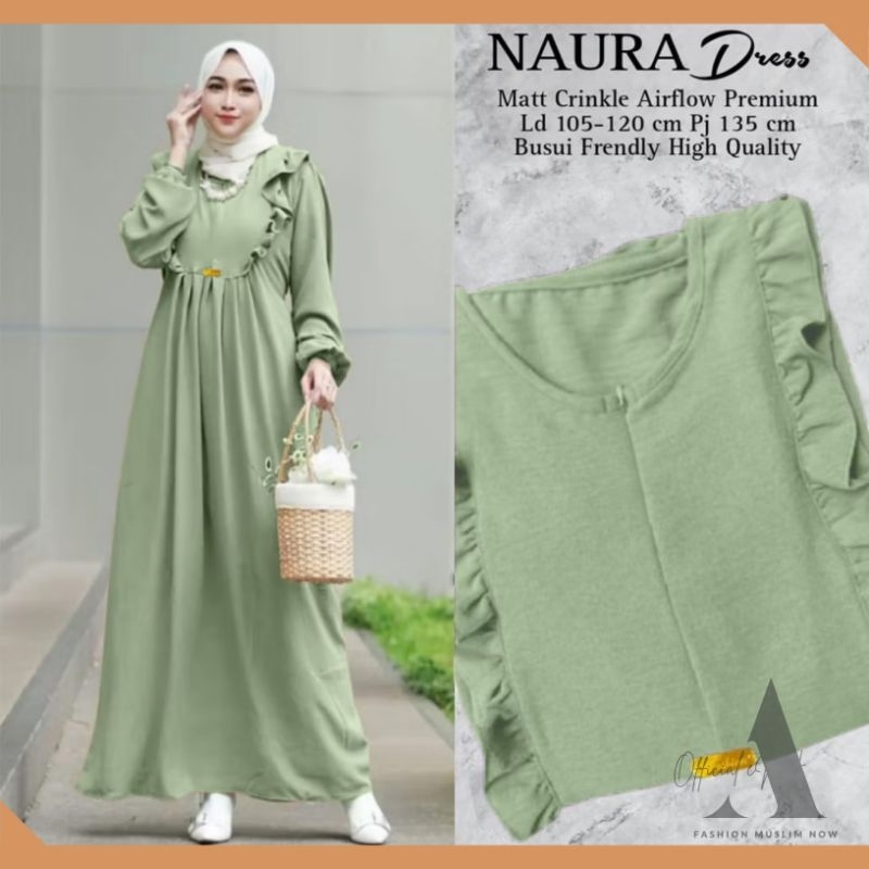 Gamis Rempel Dada / Gamis Crinkle Airflow / Gamis Wanita