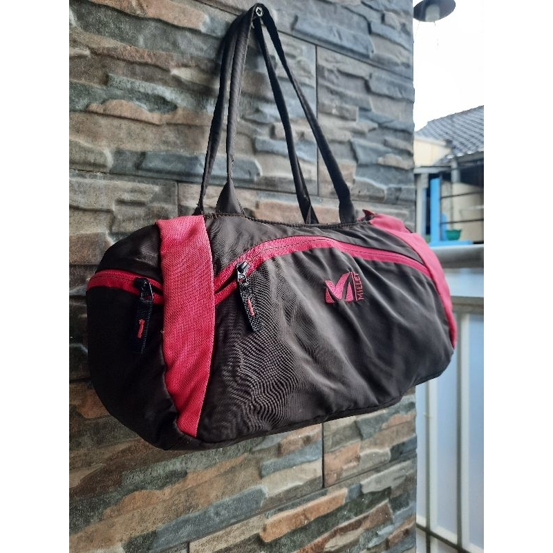 Dufflebag Pink MILLET - TAS PRELOVED BRANDED ORIGINAL