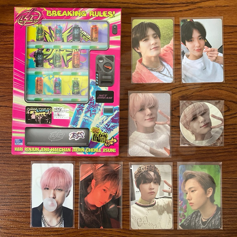 nct dream jeno chenle jisung pc photocard yzy yizhiyu r3 antique hand mirror nail glaze glimo epoxy 