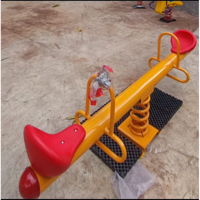 JUMBO JUNGKAT JUNGKIT GARDEN SEESAW SPRING RIDER OUTDOOR INDOOR PLAYGROUND TAMAN BERMAIN BESI DOUBLE