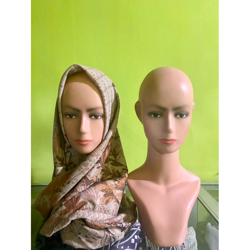 PATUNG MANEKIN KEPALA WANITA, HIJAB,TOPI,AKSESORIS DLL
