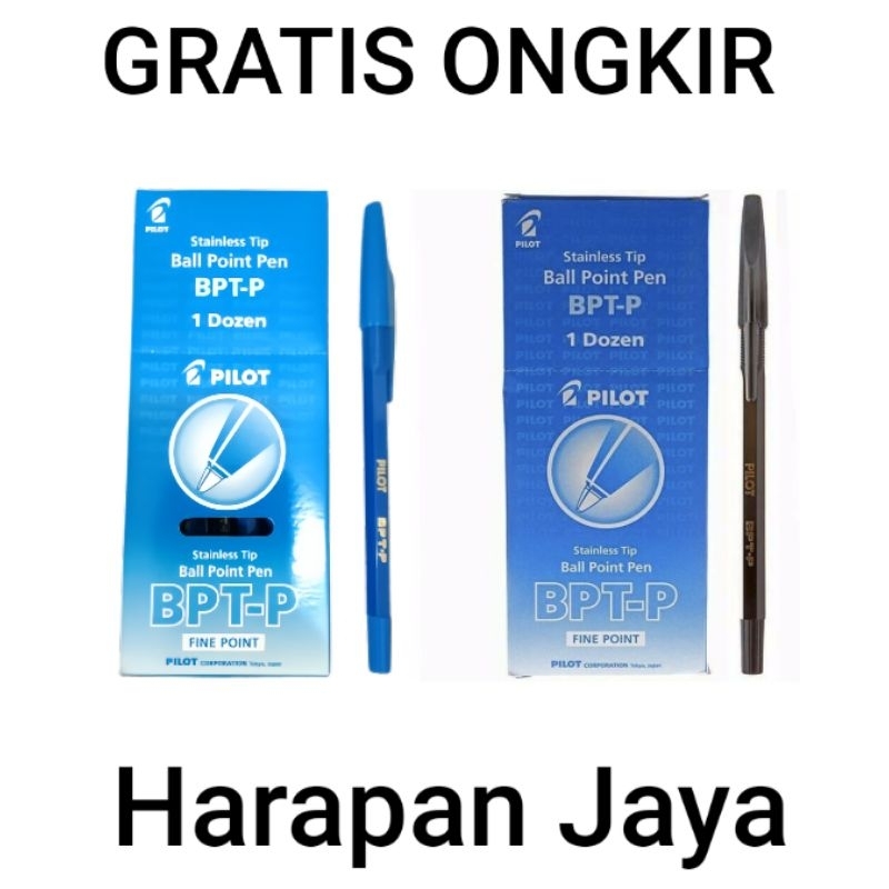 

Bolpoin Pen BPT-P PILOT Tinta Biru / Hitam Per Lusin ( ISI 12 PCS )