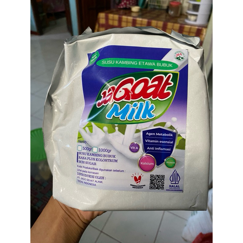 

susu kambing etawa kolostrum-500 gr (kemasan baru)