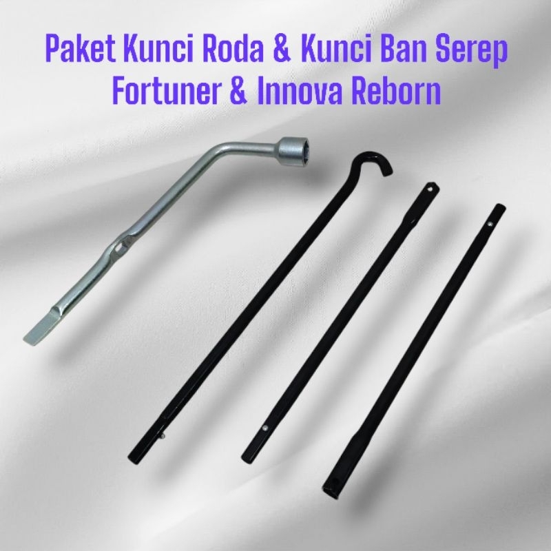 Paket Kunci Roda & Kunci Ban serep Mobil Toyota Fortuner / Innova Reborn
