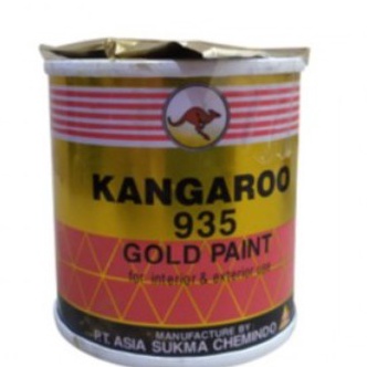 

SUPER HEMAT CAT WARNA EMAS KANGAROO GOLD 935 1 KG CAT MINYAK BESI PAGAR TEMPA KANGGURU KANGURUU 935 1KG