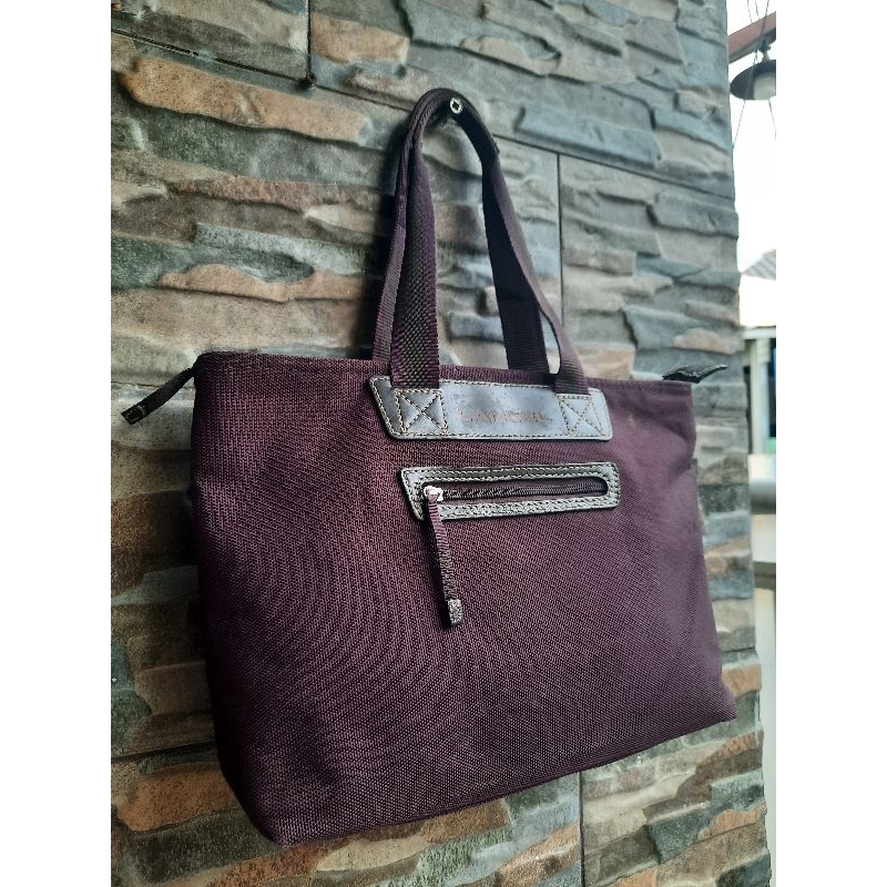 Tenteng Ungu LANCEL - TAS PRELOVED  BRANDED ORIGINAL