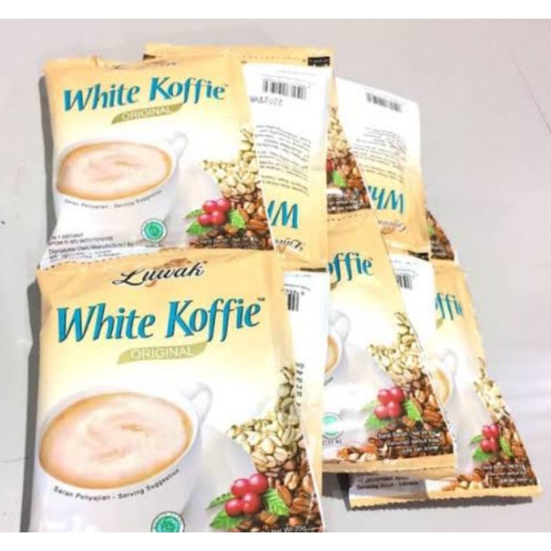 

KOPI LUWAK WHITE COFFE 1 Renceng isi 10 sachet