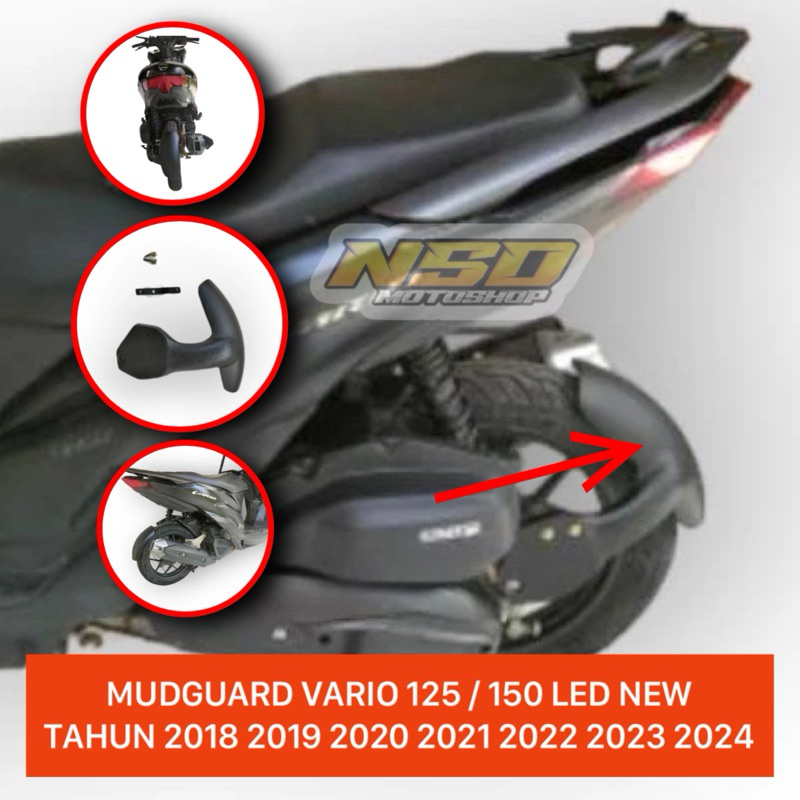 Mudguard Vario 125 150 Led New Gen1 / Gen2 Tahun 2018 - 2024