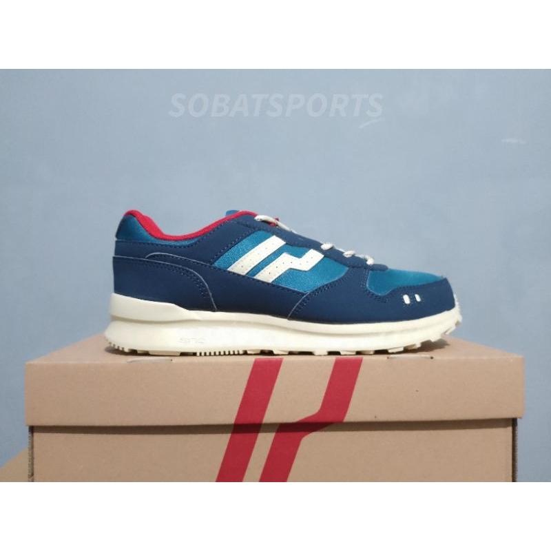 sepatu Sneakers Pria piero jogger majolica blue/orange/off white piep210034 size 39 original bnib mu