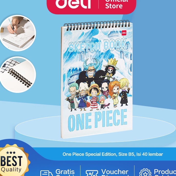 

HEBOHH PARAH Deli Sketch Book Buku Gambar Sketsa Size B5 Vertikal EN11