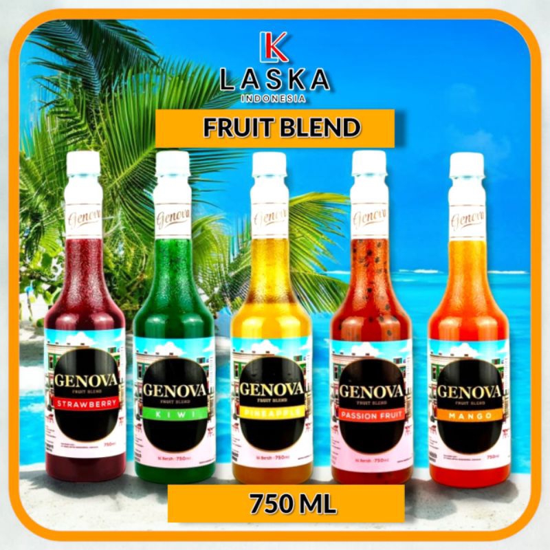 

Genova Fruit Blend All Varian 750 ML - genova purre all varian - Purre buah - Fruit mix