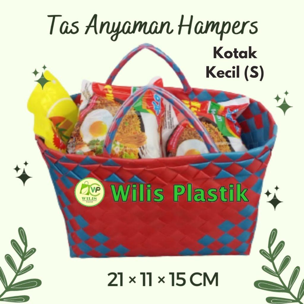 

TAS Anyaman Plastik Souvenir murah untuk BERKATAN HAMPERS Parcel Hantaran Sembako Thinwall Sterofoam