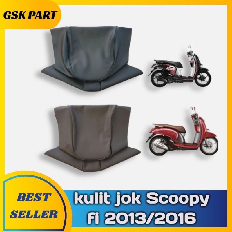 cover sarung kulit jok motor Scoopy fi 2013/2016