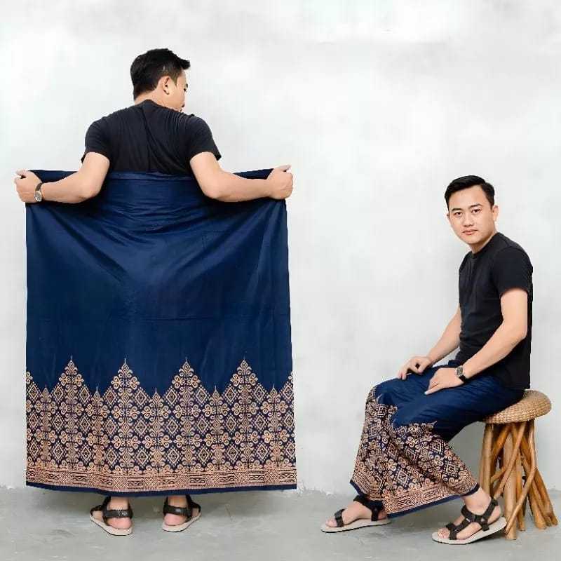 SARUNG BATIK SANTRI PRIA RAYON (mahkota)