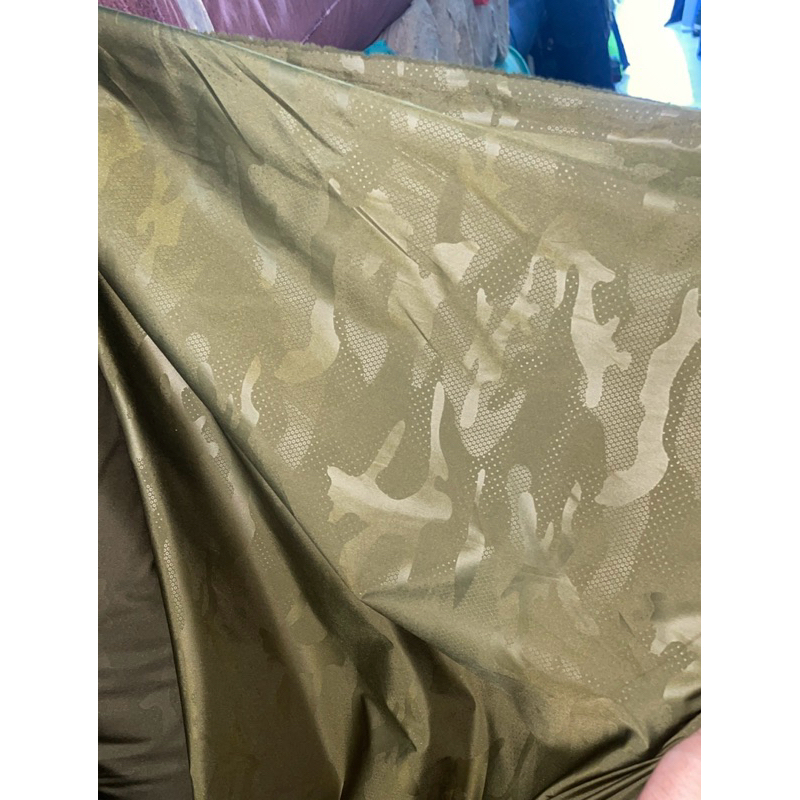 Kain parasut motif loreng bahan despomicro Parasut jaket