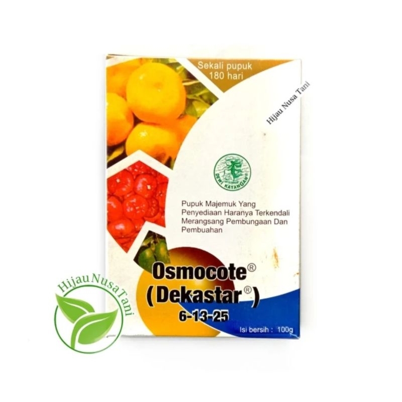 OSMOCOTE / DEKASTAR 6-13-25 100gram - Pupuk Slow Release ASLI ORIGINAL Kalatham Holland Belanda Tana