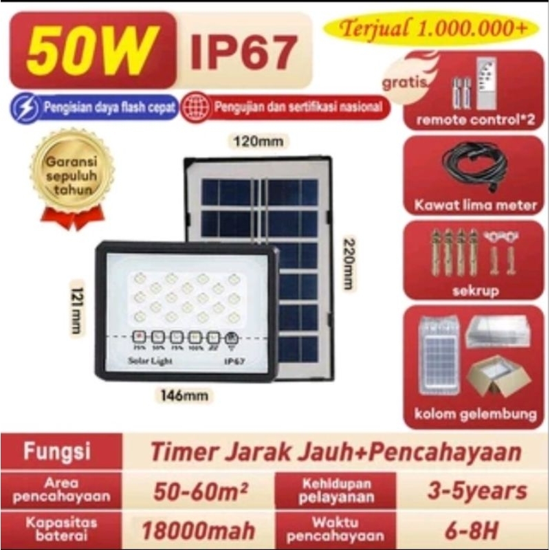 Lampu Sorot Solar Tenaga Surya Lampu Taman Outdoor