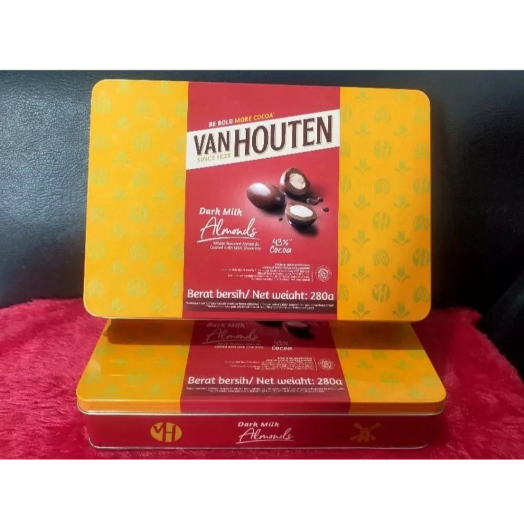 

QH Van Houten kaleng 280gr almond assortment exp jan 2026