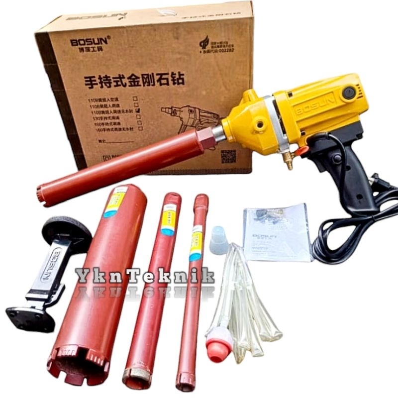 Mesin Coring Beton 4 inch Mesin Bor Koring Beton BOSUN Z1Z 110T Mesin Bor Pelubang Beton Aspal Mata 