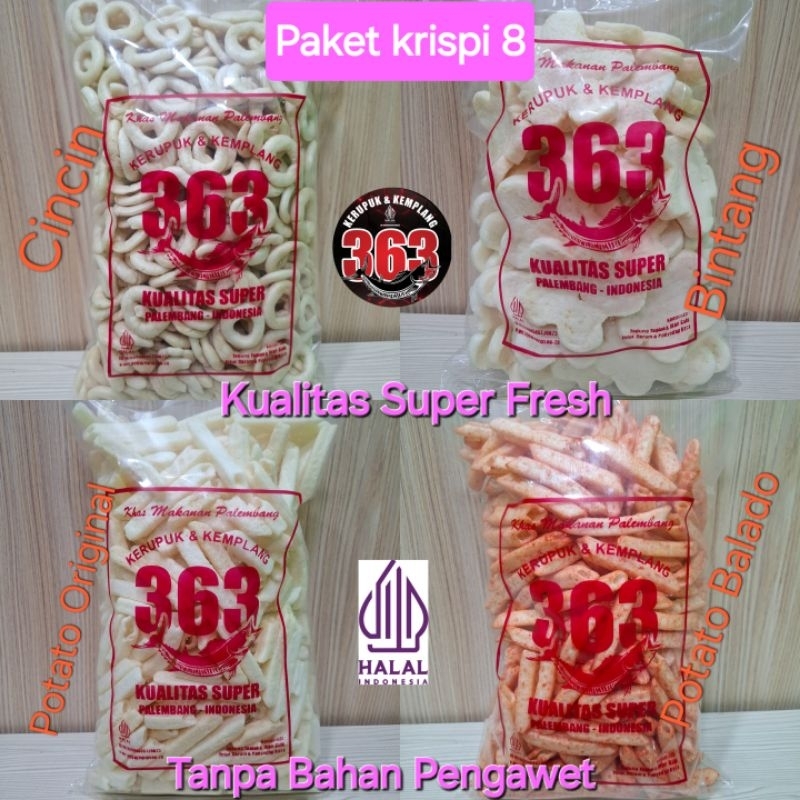 

PAKET KRISPI 8 Kerupuk Kemplang 363 Kualitas Asli Ikan Super Fresh Halal