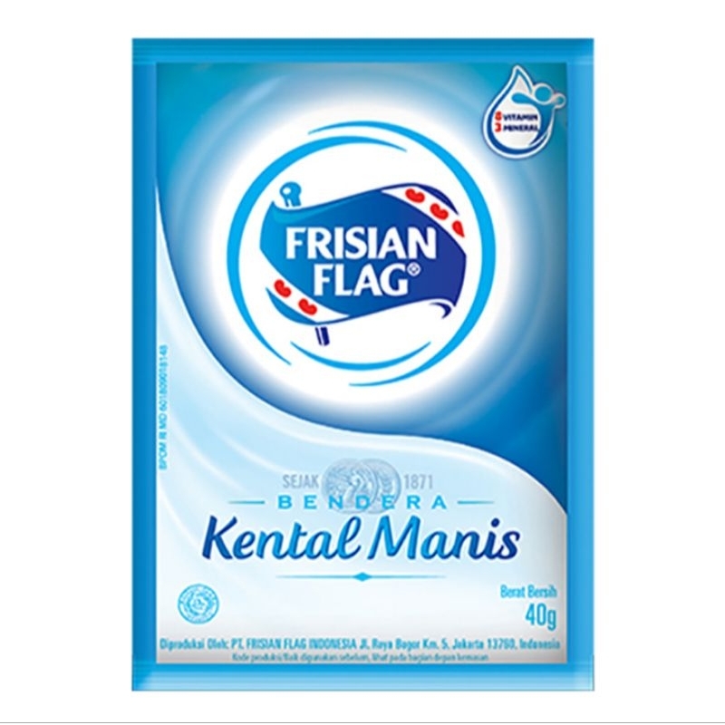 

FRISIAN FLAG Kental Manis Putih 6 sachet x 40 gram
